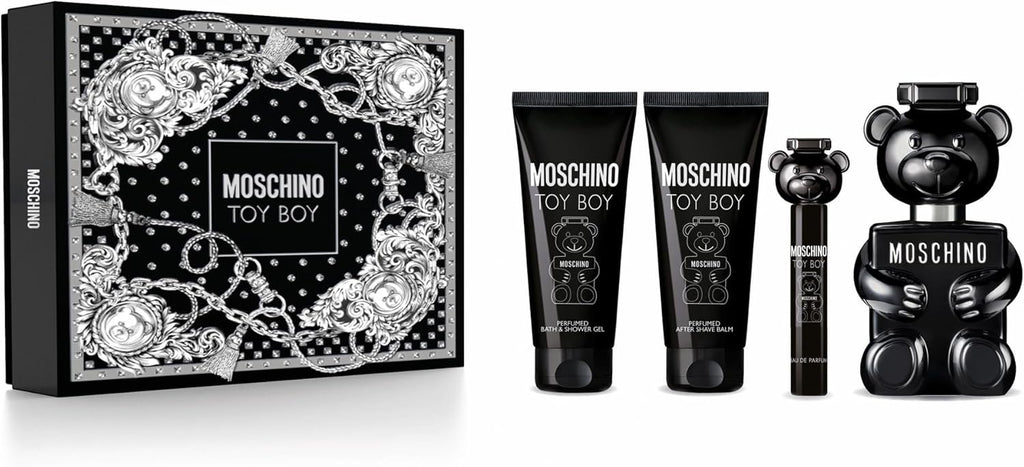 Moschino Toy Boy Set (2025) 3.4oz EDP & .3oz EDP & 3.4oz SG & 3.4