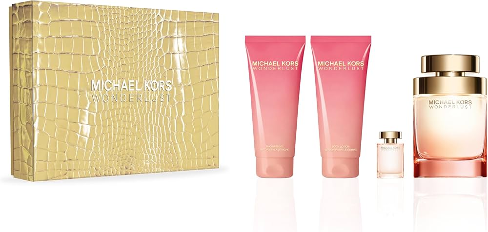 Wonderlust Michael Kors Women Set 3.4oz EDP & .12oz Mini & SG & BL