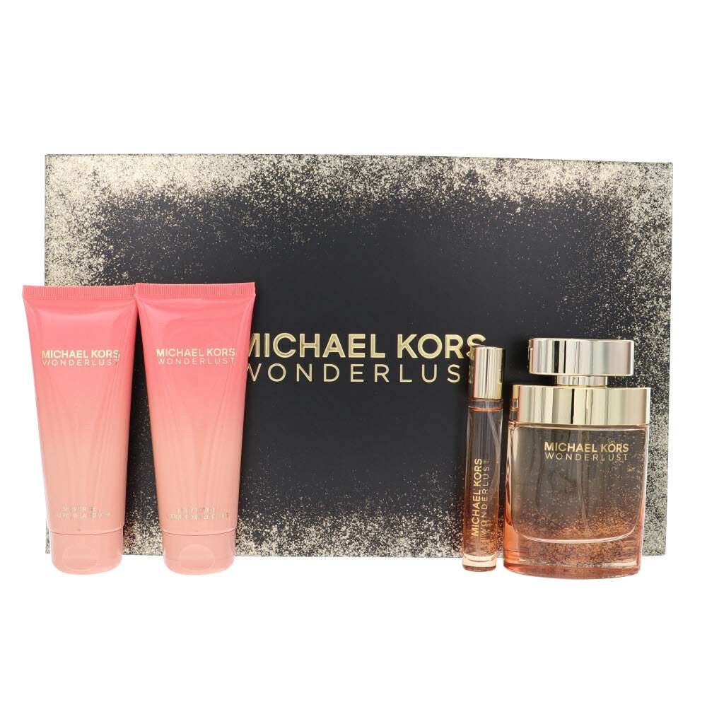 Wonderlust Michael Kors Women Set 3.4oz EDP & .12oz Mini & SG & BL