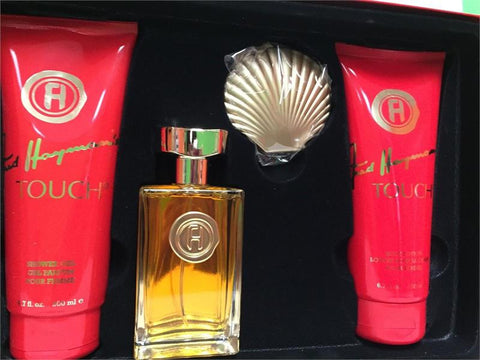 Touch for Women by Fred Hayman EDT 3.4Oz/B. Lotion 6.7Oz/ S. Gel 6.7Oz/Mirror General Aura Fragrance