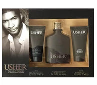 USHER HE By Usher EDT 3.4oz/After S 2.5oz/Shower G 2.5oz For Men - Aura Fragrances