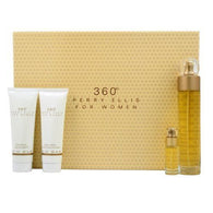 360 By Perry Ellis EDT 3.4oz/ B.L. 3.0oz/ S.G. 3.0oz/ Mini .25oz For Women - Aura Fragrances