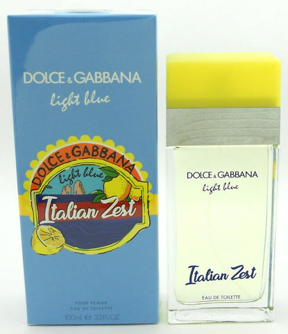 D&G Light Blue Italian Zest for Women EDT General Dolce & Gabbana 3.3 OZ Regular Box