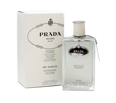 Prada Infusion D'Homme by Prada for Men General Prada 6.75 OZ Tester Box (batch code 10031)