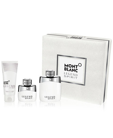 Mont Blanc Legend Spirit for Men by Mont Blanc 3.3Oz EDT/3.3 As/3.3 Sg General Aura Fragrance