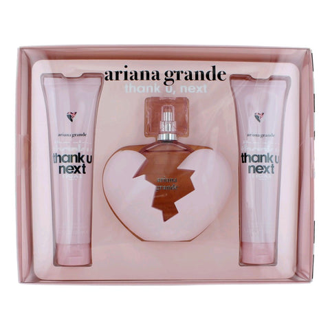 Thank U Next Ariana Grande Women Set 3.4oz EDP & 3.4oz Body Souffle & 4oz Body Mist General Ariana Grande