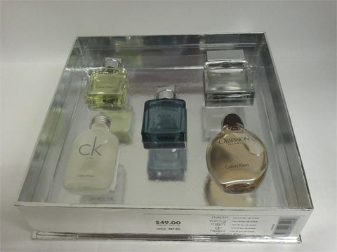 Mini Calvin Klein Gift Set Perfume Eternity 0.5 Oz/Eternity Aqua 0.5 Oz/Obsession 0.5 Oz/Euphoria 0.5 for Men General Calvin Klein