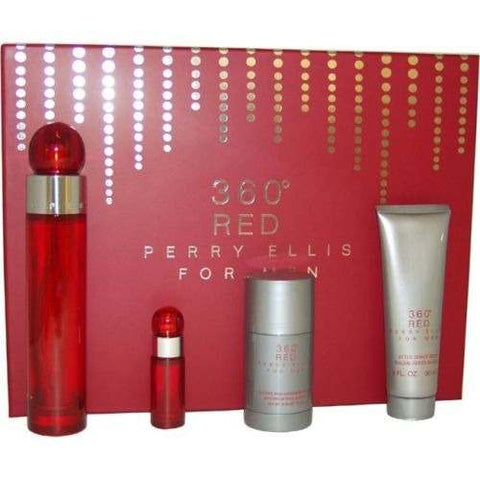 360 Red for Men by Perry Ellis EDT 3.4 oz & 2.75 oz & 3.0 oz & .25 oz General Perry Ellis