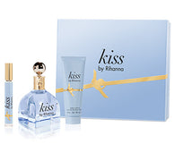 KISS for Women by Rihanna EDP Gift Set 3.4oz EDP/.2oz EDP/3oz BL - Aura Fragrances
