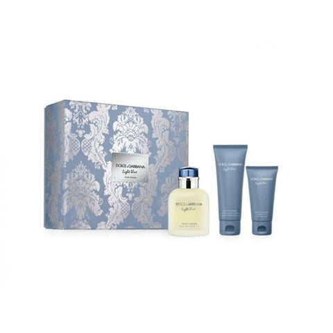 D&G Light Blue Gift Set 4.2oz EDT & 1.6oz ASB & 1.6oz Shower Gel General Dolce & Gabbana