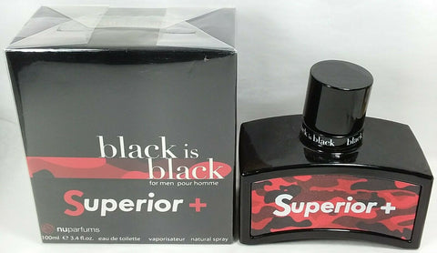 Black is Black Superior Plus For Men General Nuparfums group