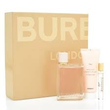 Burberry Her Women Gift Set 3.3oz EDP & 0.25 Mini EDP & 2.5 Body Lotion General Burberry
