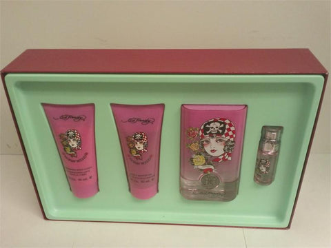 Ed Hardy Born Wild by Christian Audigier EDP 3.4Oz/0.25Oz/ Bl 3.0Oz/ Sgel 3.0Oz for Women General Ed Hardy