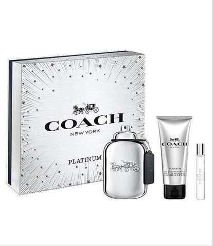 Coach Platinum 3.3oz EDP & .25oz EDP & 3.3oz Shower Gel General Coach