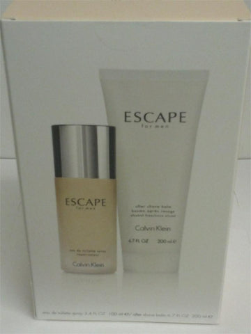 ESCAPE GIFT SET MEN EDT 3.4/ 6.7 OZ AFTER SHAVE BALM - Aura Fragrances