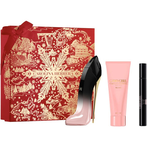 Good Girl Blush Elixir Set 2.7oz EDP & .34oz EDP & 3.4oz Body Lotion