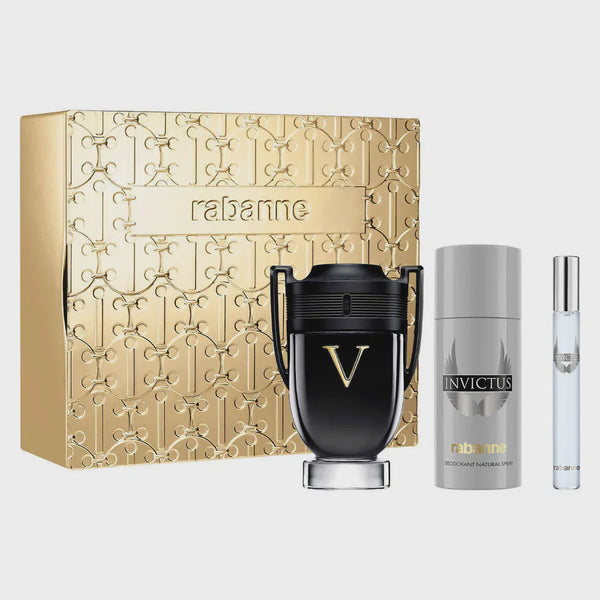 Invictus Victory Set 3.4oz EDT & 5.1oz Deodorant Spray & .34oz Travel Spray