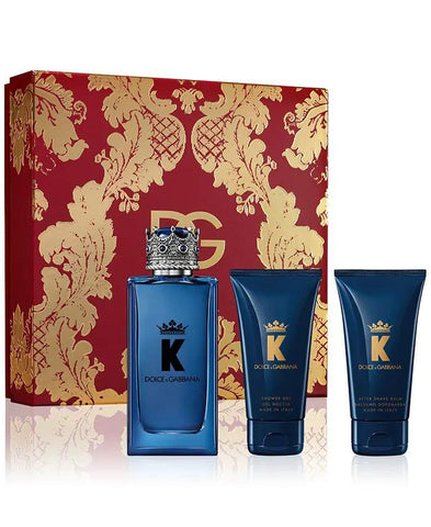 olce & Gabbana King (K) Gift Set 3.3oz EDT & 1.6oz AS & 1.6oz SG General Dolce & Gabbana