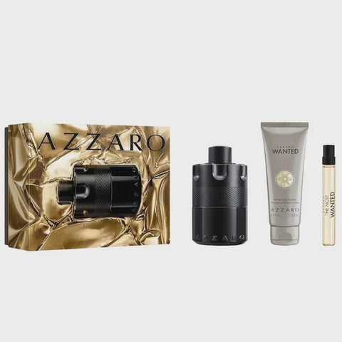 Most Wanted Intense Set 3.4oz EDP & .34oz Mini & 2.5oz Shampoo Azzaro