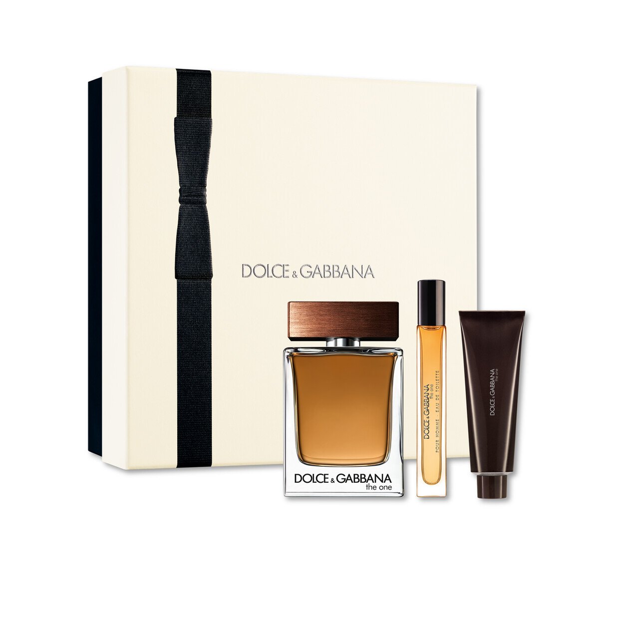 Dolce & Gabbana The One Men Set 3.3oz EDT & 1.7oz Shower Gel & .34oz M