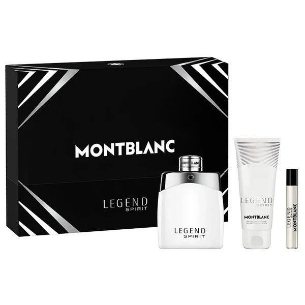 Mont Blanc Legend Spirit for Men 3.3oz EDT & 0.25 Mini & 3.3oz SG