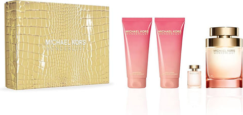 Wonderlust Michael Kors Women Set 3.4oz EDP & .12oz Mini & SG & BL Michael Kors