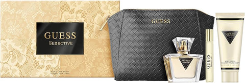 Guess Seductive Women Set 2.5oz EDP & .5oz Mini & 6.8oz BL & Bag