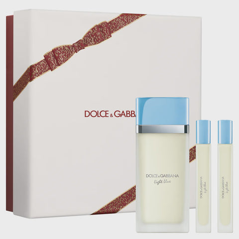 Dolce & Gabbana Light Blue Women Set 3.4oz EDT & 2x.34oz EDT