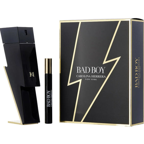 Bad Boy Carolina Herrera EDT General Carolina Herrera 3.4oz EDT & .34oz Mini Travel Set