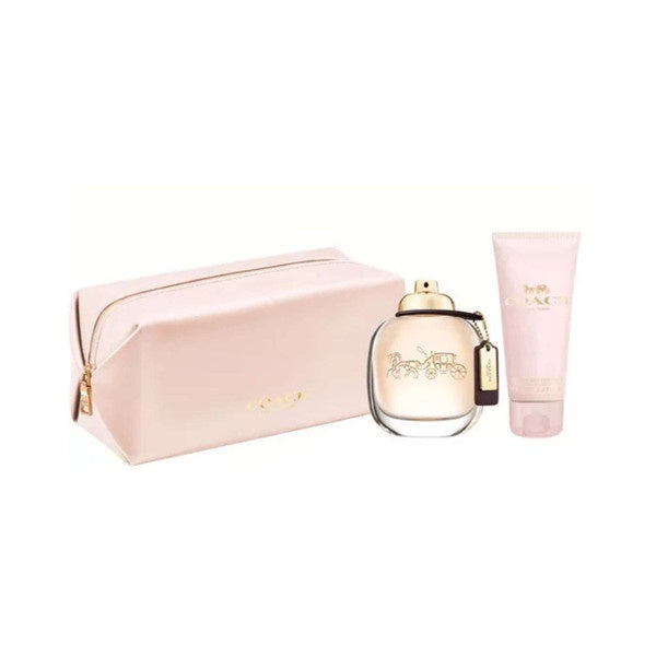Coach Women Gift Set 3oz EDP & Pouch & 3.3oz Body Lotion