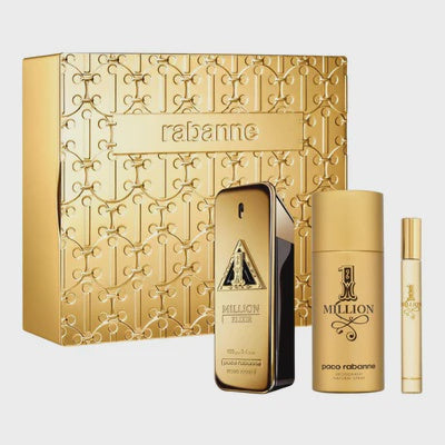 1 Million Elixir Men Gift Set 3.4oz EDP & 5.1oz Deo Spray & .34oz EDP
