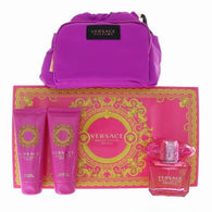 Versace Bright Crystal Absolu 3oz EDP & 3.4oz SG & 3.4oz Body Lotion & Bag