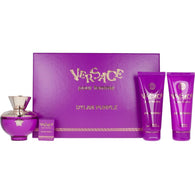 Versace Dylan Purple Women Set 3.4oz EDP & 3.4oz BL & 3.4oz SG & .34oz Mini