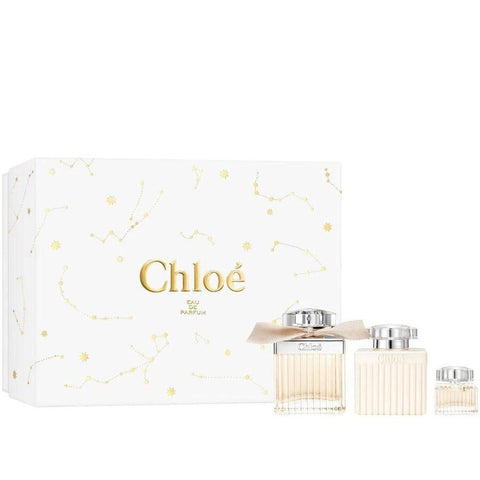 Chloe Eau de Parfum Women Set 2.5oz EDP & 3.4oz BL & .17oz Mini EDP General Chloe