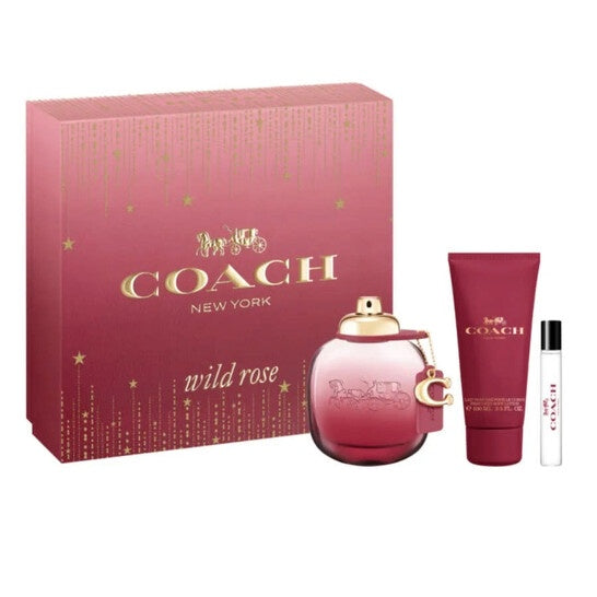 Coach Wild Rose Set 3.0oz EDP & 3.3oz BL & .25oz Mini General Coach