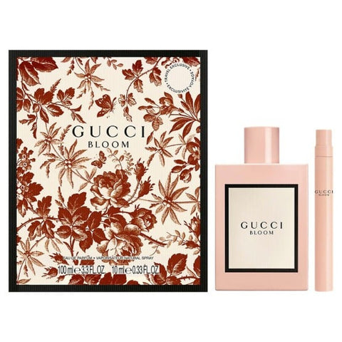 Gucci Bloom for Women EDP General Gucci 3.3oz EDP & .33oz Mini Travel Set
