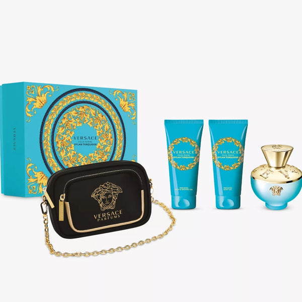 Versace Dylan Turquoise Set 3.4oz EDT & 3.4oz Body Lotion & 3.4oz