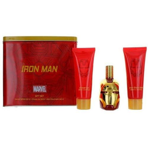 Iron Man Tin Set 3.4oz EDT & 3.4 SG & 3.4 ASB General Marvel