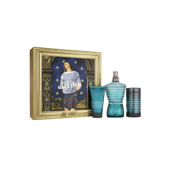 JPG Le Male Set 4.2oz EDT & 1.7oz Aftershave Balm & 2.6oz Deodorant General Jean Paul Gaultier