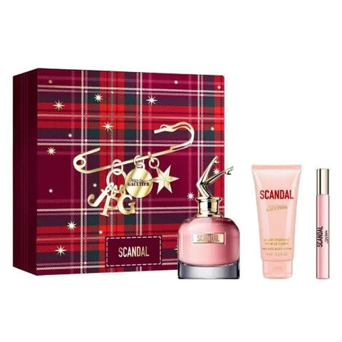 Scandal JPG Women Set 2.7oz EDP & .34oz EDP & 2.5oz BL General Jean Paul Gaultier