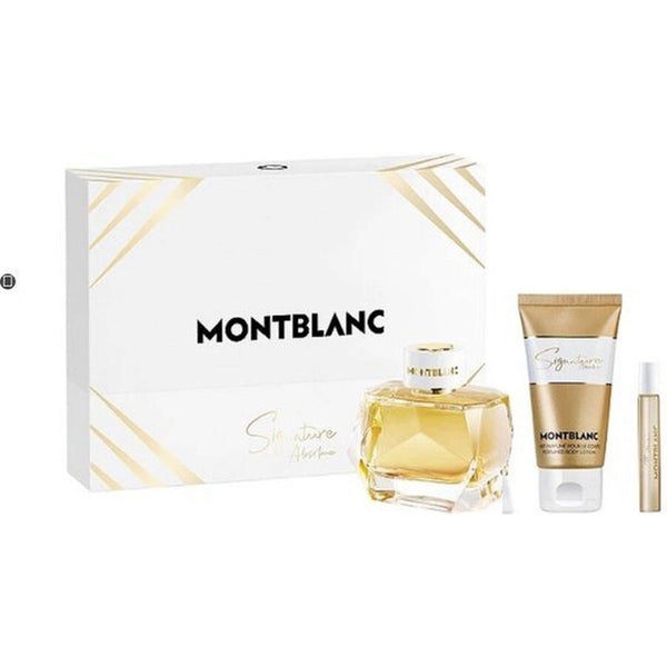 Mont Blanc Signature Absolue Women Set 3oz EDP & 3.3oz Body Lotion & .25oz EDP