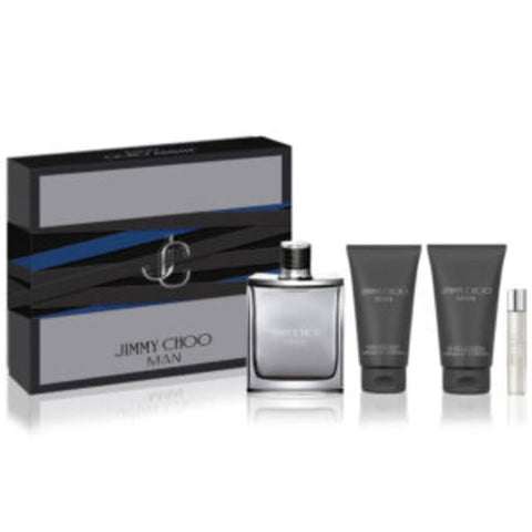 Jimmy Choo Man 3.3oz EDT & .25 EDT & 3.3 SG & 3.3 AS