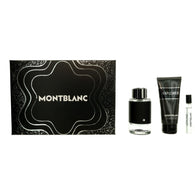 Mont Blanc Explorer Men Set 3.4oz EDP & .25oz EDP & 3.4 SG General Mont Blanc