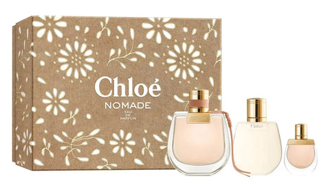 Chloe Nomade Women Set 2.5oz EDP & .17oz EDP Spray & 3.4oz Body Lotion