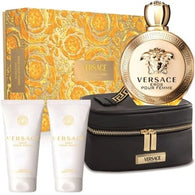 Versace Eros Women Set 3.4oz EDP & 3.4oz BL & 3.4oz SG & Bag