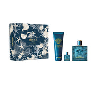 Versace Eros Men EDP Set 3.4oz EDP & .34oz EDP & 5oz Shower Gel General Versace