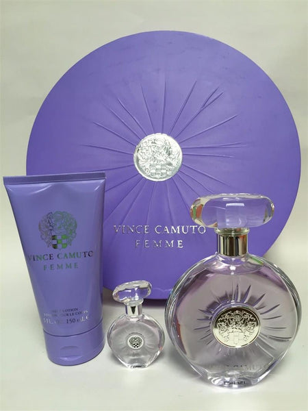 VINCE CAMUTO FEMME By Vince Camuto EDP 3.4oz/ .25oz/ BL 5.0oz For Women - Aura Fragrances