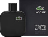 Eau de Lacoste L.12.12 Noir for Men by Lacoste EDT General Lacoste 3.3 OZ Regular Box