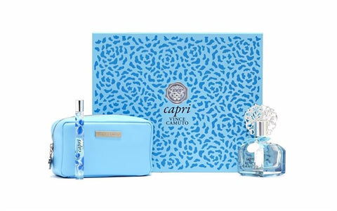 VINCE CAMUTO CAPRI For Women by Vince Camuto EDP 3.4 OZ. / MINI EDP .34 OZ. / COSMETIC BAG - Aura Fragrances