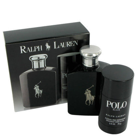 POLO BLACK For Men by Ralph Lauren EDT 4.2 OZ. / DEODORANT 2.6 OZ. - Aura Fragrances